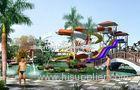 Exciting Children / Adults Outdoor Slide Water Park Games Open Spiral Raft Slides