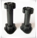 Cabinet plastic adjustable leg