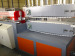 Plastic profile production line for wiring ducts