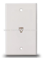 FACE PLATE SINGLE RJ14 WITH WIRE