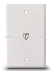 FACE PLATE SINGLE RJ14 WITH WIRE