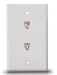 FACE PLATE SINGLE RJ14 WITH WIRE