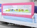 Pink Full Size Baby Bed Rails 100cm , Folding Infant Bed Rails