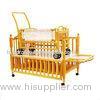 Adjustable Wooden Baby Cot Bed Cribs with Small Cradle Inside