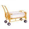 Folding Wooden Baby Cot swing New Born Baby Cribs with Wheels