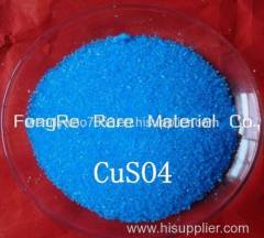 The copper sulfate( CuSO4)