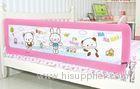 Children Adjustable Baby Bed Rails Lovely Cartoon With Woven Net