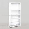 White Avocet Tall Wooden Cube Bookcase With 5 Tiers For Home / Office DX-113