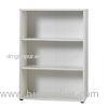 White Mura Two Shelf Wooden Cube Bookcase Storage 3 Tier Contemporary DX-118