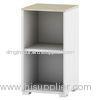 Strike Narrow Wooden Cube Bookcase , White Vertical Bookshelves For Library DX-122