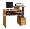 Small Oak Home Furniture Laptop Workstation Wooden Office Desks , Storage Shelf DX-8693