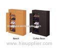 Five Shelf Wooden Shoe Rack Cabinet Furniture with Two Upper Storage BinsDX-8617