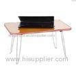 Small 15mm PB Board Folding Adjustable Laptop Table On Bed , Sofa Computer Desk DX-J03