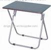 Folding Rectangle Dining Table , E1 / E2 Particle Melamine Board / Iron Tube DX-8729