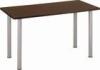 Round Iron Tube Steel Wood Home Rectangle Dining Table 120 * 60 * 73cm DX-8200