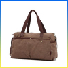 Trendy vintage style travel bag tote lightweight canvas overnight bag