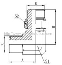 ORFS MALE hydraulic fitting NPT MALE