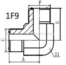 90 ORFS MALE O-RING hydraulic hose fitting