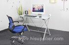 White Tempered Modern Glass Home Office furniture computer desk Square DX-5580