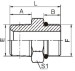 NPT male/ SAE O-RING BOSS L-SERIES ISO 11926-3 Adapters 1NO