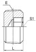 NPT male hollow hexagon Plug for hydraulic pipe adapter 4NN