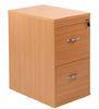 Essentials Cherry Wood File Cabinet 2 Drawer With Lock , Office Storage Cabinets DX-K014