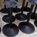 black cast iron table base