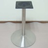 brushed stainless steel table base