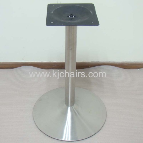 brushed fast food table base