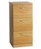 Contemporary Yellow 3 Drawer Wooden File Cabinets Office Furniture DX-K017