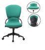 Contemporary Green Fabric Office Chair With Armrest 120mm Common Gas Lift DX-C625