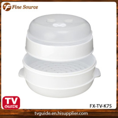 2 Tier Microwave Steamer for food