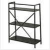 Simple Black Three Layers Storage Metal Magazine Rack Bookcase Shelf DX-K126
