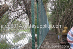 Cheap chain link fence,pvc diamond safety fence,football green mesh fence