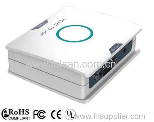 1080P Hdmi to VGA Converter Adapter with R/L Audio Converter