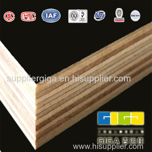 GIGA 13mm cheap melamine construction pine plywood