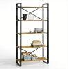 Drawing Room Wood Iron Free Standing Magazine Display Racks / Bookshelves DX-K150