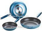 24cm Blue Aluminum Frying Pan , Nonstick Ceramic Pans Kitchen Ware