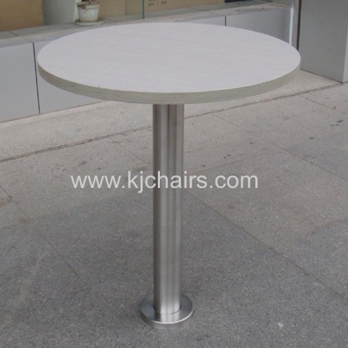 fasfood restaurant dining table with bolted table leg