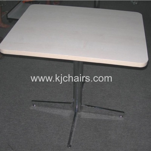 banquet dining table with stainless steel table base