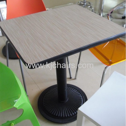 fast food dining table with cast iron table base