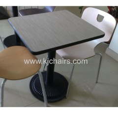 fast food dining table with cast iron table base