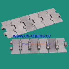 Stainless steel flat top chains 815series straight running