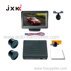 4.3 inch TFT display humen voice auto reverse parking sensor with wide angle car camera