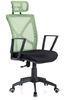 Green High Back Executive Fabric Office Chair With Armrest Gas Lift Mesh Seat DX-C630