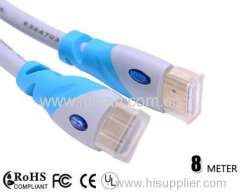 High Speed 8m hdmi cable Support 4k*2K 1080p 3D Ethernet