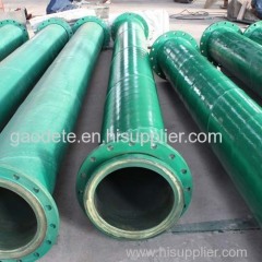 Lined polyurethane dual anti-pipeline steel pipe