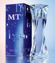 Women perfume with Polished by hand bottle