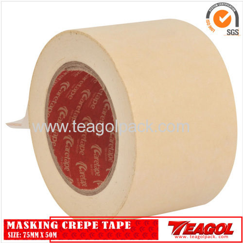 White Masking Crepe Tape 50mm x 50M/ 75mmx50M/100mmx50M