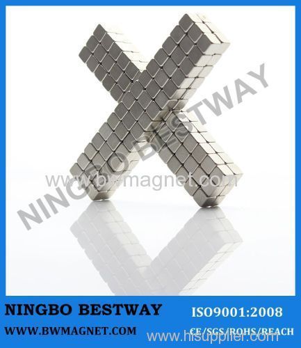 N45 10x10x10mm NdFeB Block Magnet NiCuNi